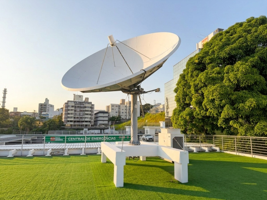 Defesa Civil de SC é a única do Brasil a captar imagens diretas de satélite para monitoramento em tempo real