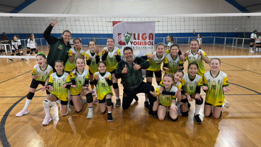Copobras Volei/SECT São Ludgero conquista primeiro lugar na categoria sub-12 da Liga Voleibol de SC